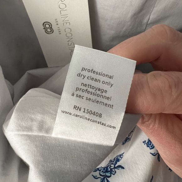 Caroline Constas Julian Square Neck Flounce Skirt Long Puff Sleeve Mini Dress - Picture 6 of 7